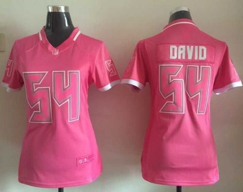 Nike Buccaneers #54 Lavonte David Pink Women's Stitched NFL Elite Bubble Gum Jersey - Click Image to Close